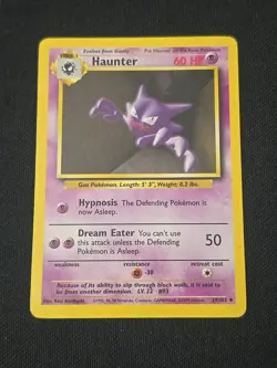 Haunter 029/102 Base Set Regular WOTC Vintage Pokemon TCG Moderately Played - Image 1