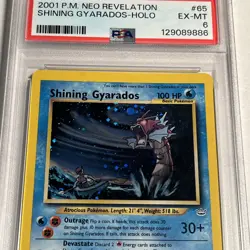 2001 POKEMON NEO REVELATION #65 SHINING GYARADOS-HOLO PSA 6 - Image 2