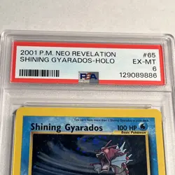 2001 POKEMON NEO REVELATION #65 SHINING GYARADOS-HOLO PSA 6 - Image 3
