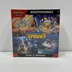 Pokemon TCG Scarlet & Violet Surging Sparks Booster Bundle 6 Packs, New Sealed - Image 1