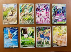 Pokemon Phantasmal Flames Lot of 8 Illustration Rare’s & Full Art’s Meowth Etc.. - Image 1