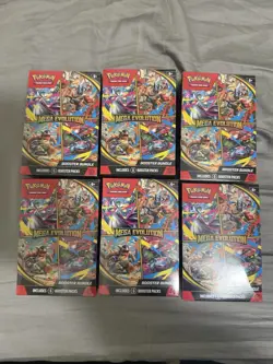 Pokemon Mega Evolution Booster Bundle BRAND NEW, SEALED Lot Of 6 - Image 1