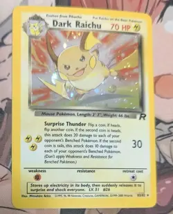2000 Pokemon Rocket Unlimited Dark Raichu 83/82 Holo- NM - Image 2