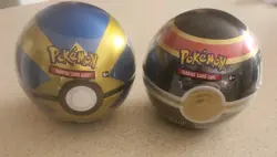 2x Pokemon TCG: Poke Ball Tin (Quick & Luxury Ball) D21 (2020) - Cosmic Eclipse! - Image 1