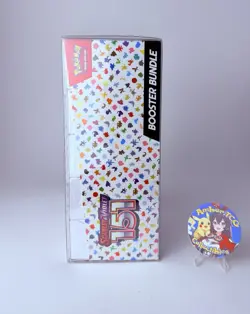 Pokemon 151 Booster Bundle Display Case SEALED + Semi Rigid Plastic Case - Image 2
