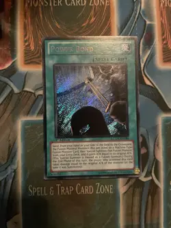 YUGIOH EU Power Bond LCGX-EN184 SECRET RARE 1st Edition NM - Image 1