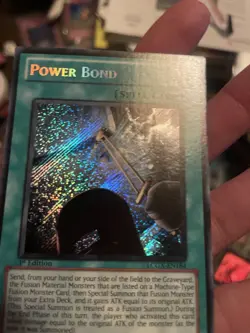 YUGIOH EU Power Bond LCGX-EN184 SECRET RARE 1st Edition NM - Image 3