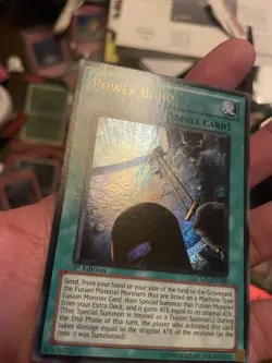 YUGIOH EU Power Bond LCGX-EN184 SECRET RARE 1st Edition NM - Image 4