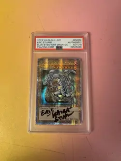 PSA Signed Eric Stuart Blue-Eyes White Dragon Limited Edition LC01-EN004 - Image 1
