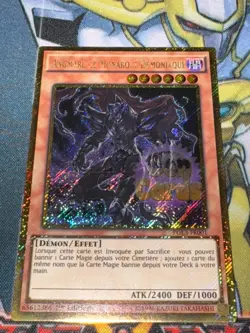 CARTE Yu Gi Oh ANGMARL, LE MONARQUE DEMONIAQUE PGL3-FR001 1ere edition - Image 1