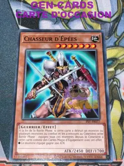 CARTE Yu Gi Oh CHASSEUR D'EPEES PSV-FR077 25TH - Image 1