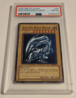 2002 YU-GI-OH! STARTER DECK KAIBA Blue Eyes White Dragon SDK-001 PSA 8 - Image 4