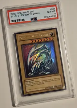 2002 YU-GI-OH! STARTER DECK KAIBA Blue Eyes White Dragon SDK-001 PSA 8 - Image 5