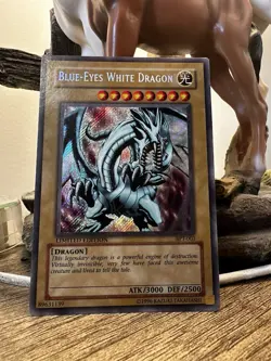 Blue-Eyes White Dragon- BPT-003- Secret Rare - Limited Edition- 2002 YuGiOh - LP - Image 1