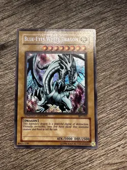 Blue-Eyes White Dragon- BPT-003- Secret Rare - Limited Edition- 2002 YuGiOh - LP - Image 3