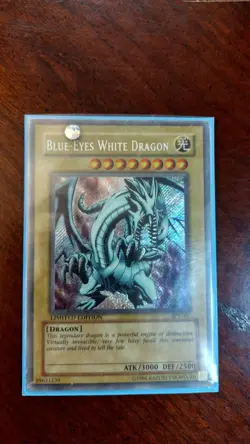 Yugioh Blue-Eyes White Dragon BPT-003 Secret Rare Limited Ed LP - Image 1