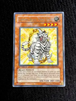 ?? YUGIOH • CRYSTAL BEAST TOPAZ TIGER • RARE • FOTB-EN004 • 1st EDITION • NM ?? - Image 1