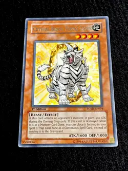 ?? YUGIOH • CRYSTAL BEAST TOPAZ TIGER • RARE • FOTB-EN004 • 1st EDITION • NM ?? - Image 2