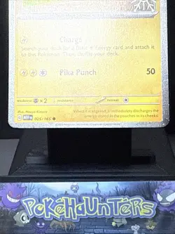 Pokemon Card Pikachu 025/165 Stamped Promo Holiday Calendar 2025 Snowflake NM - Image 3