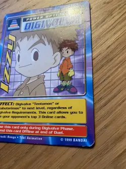 DIGIMON CP-41 Izzy Swedish Promo Card TCG Rare Bandai HP - Image 3