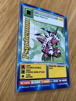 DIGIMON ST-89 Psychemon Swedish Promo Card TCG Rare Bandai EXC - Image 2