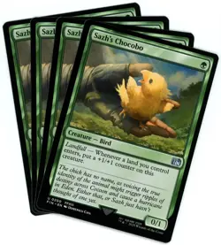 x4 Sazh's Chocobo - 0200 - Final Fantasy - MTG - NM/M - Image 1