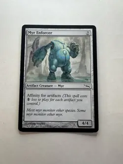 Myr Enforcer LP Mirrodin Magic The Gathering Mtg Lightly Played Artifact Myr - Image 1
