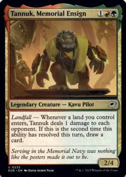 MTG Tannuk, Memorial Ensign Normal NM Edge of Eternities Magic 233 - Image 1