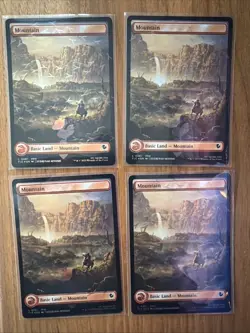 Lot Of 4x Mountain (Chocobo Track Foil) - Commander: FINAL FANTASY (FIC) - Image 1