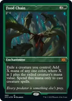 Food Chain # 460 Foil Etched MtG Double Masters 2022 Mythic - Image 1