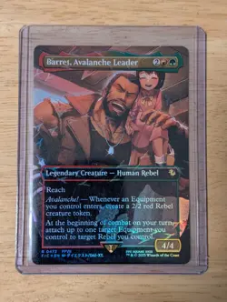 Barret, Avalanche Leader Borderless Chocobo Track Foil 472 MTG Magic - Image 1