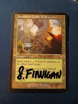 Yavimaya Cradle of Growth Rare Card From Modern Horizons 2 signed - Image 1