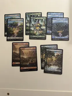 Chocobo Track Foil - Full Art - BASIC LAND NM Final Fantasy MTG Magic Lot of 10 - Image 1