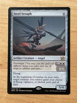 MTG NM Steel Seraph [The Brothers' War] - Image 1