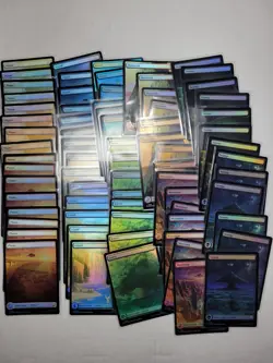 Mtg. Avatar The Last Airbender Full Art Basic Land Lot of 72 FOIL (13 set+) - Image 1