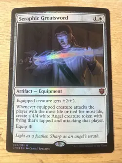 MTG Seraphic Greatsword (45) | NM Foil | Commander Legends (CMR) - Image 1