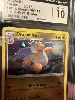 Pokemon Card TCG - Dragonite 96/149 Cosmos Holo Exclusive Sun & Moon Gem Mint 10 - Image 3