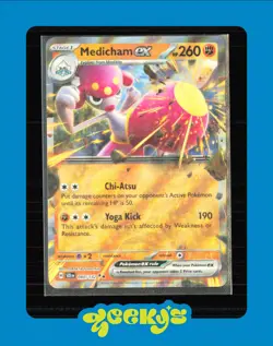 Pokemon TCG: Medicham EX ~ #080/142 ~ *SV07: Stellar Crown* -NM/MT - Image 1