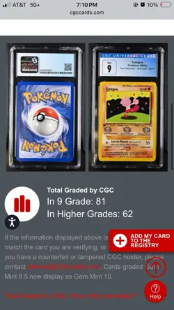 Pokemon 2001 1st Edition Neo Discovery Tyrogue 66/75 CGC 9 MINT!! - Image 4