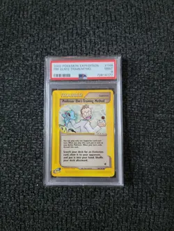 Pokemon Expedition Set Regular Professor Elm's Training Method - PSA 9! PK998 - Image 1