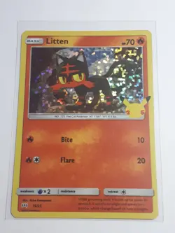 2021 McDonald's Pokemon 25th Anniversary Litten #15 Hologram - Image 1