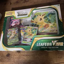 Pokemon TCG Leafeon VStar Special Collection Box (Factory Sealed) - Image 1