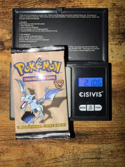 1999 WOTC Pokemon Fossil Booster Pack Factory Sealed Mint Aerodactyl 21.06g - Image 1