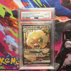 Whimsicott ex 165/086 Sv: White Flare Holo Pokemon TCG Gem Mint 10 - Image 1