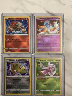 Four Ultra Rare Radiant Pokemon Cards Mint Condition - Image 1
