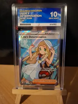 Pokemon TCG Lillie's Determination 169/132 Secret Rare Mega Evolutions ACE 10 - Image 1