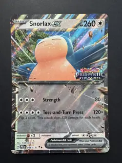 Pokemon TCG - Prismatic Evolutions - Snorlax EX - 076/131 -Stamped Promo (JUMBO) - Image 1