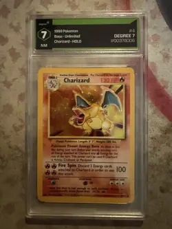 Pokemon TCG Charizard Base Set Holo Unlimited Rare - Image 1