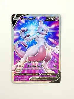 Mewtwo V SWSH229 NM Full Art Promo Rare Pokemon Card - Image 1
