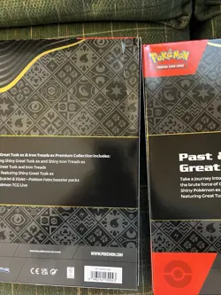 Pokemon Paldean Fates Great Tusk Iron Treads Ex Premium Collection - Lot Of 2 - Image 4